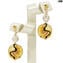 Roma Earrings - with gold - Collection - Original Murano Glass OMG