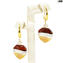 Roma Earrings - with silver - Collection - Original Murano Glass OMG