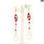 Boucles d'oreilles longues Berlin - avec de l'or - Collection - Original Murano Glass OMG