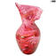 Sicile - Vase rose - Verre de Murano original - OMG
