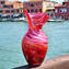 Sizilien - rosa Vase - Original Muranoglas - OMG