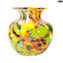  adriatico - Vaso Soffiato arlecchino - Original Murano Glass