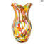 أيوني - مزهرية أرلكوين - زجاج مورانو الأصلي OMG