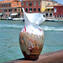  siciliano - Vaso Soffiato rosa e oro - Original Murano Glass