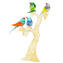 Wonderful Sparrows On tree - 金色 24KT - Original Murano Glass OMG