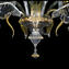 Araña Veneciana - Cristal Calla y oro - Cristal de Murano original