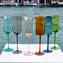 Bauhaus -  Set of 6 pieces colored - Original Murano Glass OMG