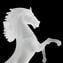 Rampant Horse - frosted glass - Original Murano Glass OMG