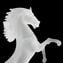 Cavallino Rampante - vidrio esmerilado - Cristal de Murano original OMG