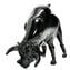 Black Bull - Feine Skulptur - Original Muranoglas OMG