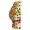 Murrine과 금박이있는 엉덩이 조각 - Original Murano Glass OMG
