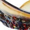 Sombrero fiamme - ambra - Original Murano Glass