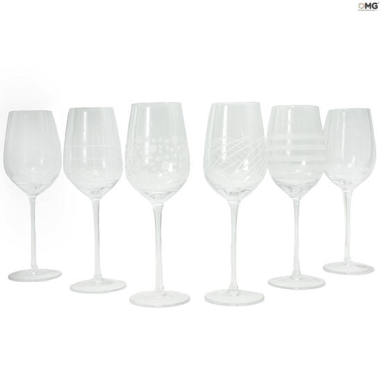 Handcrafted Drinking Glass Set of 4