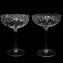 Champagne Glasses set  - fantasy engraved - Set of 6 pieces -  Original Murano Glass OMG