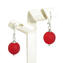 Huelva Earrings - Red - Silver 925 - Original Murano Glass OMG