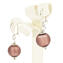 Huelva Earrings - Pink - Silver 925 - Original Murano Glass OMG