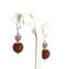 Boucles d'oreilles Siviglia - Marron - Argent 925 - Verre de Murano d'origine OMG