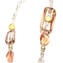 Long Necklace Riga - Pink and gold - Original Murano Glass OMG