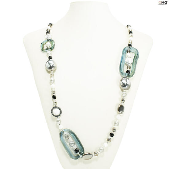 jewelry_long_necklace_grey_silver_lipsia_original_ Murano_glass_omg.jpg_1