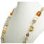 Long Necklace Shell - Amber and gold - Original Murano Glass OMG