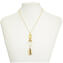 Collar colgante Emily - Pan de oro - Cristal de Murano original OMG