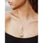 Collier pendentif Emily - Feuille d'or - Verre de Murano original OMG