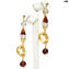 Shell Earrings long - Gold - Collection - Original Murano Glass OMG