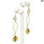 Long Earrings Roma  - with gold - Collection - Original Murano Glass OMG