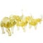 Elephant family - With Gold Leaf - Original Murano Glass OMG