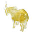 Família Elefante - Com Folha de Ouro - Vidro Murano Original OMG