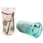 Vaso Murrine com prata - Aquamarine - Vidro Murano Original OMG