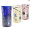 Vaso Murrine com prata - Azul - Vidro Murano Original OMG