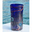 Murrine Vase mit Silber - Blau - Original Murano Glas OMG