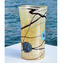 Murrine Vase mit Silber - Elfenbein - Original Murano Glas OMG