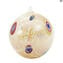 Christmas Ball - Pink Millefiori Fantasy - Original Murano Glass OMG