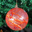 كرة الكريسماس - أحمر Millefiori Fantasy - زجاج مورانو الأصلي OMG