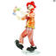 Estatueta de palhaço - Curly - Original Murano Glass OMG