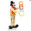 Clownfigur - Alfie - Original Murano Glas OMG