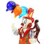 Clownfigur - Choco - Original Murano Glas OMG