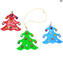 Christmas Decoration Trees - Millefiori Set of 3 pieces - Original Murano Glass OMG