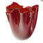 Tigela Wave Centerpiece - Vermelho - Vidro Murano Original OMG