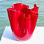 Vaso Centrotavola Onda - Rosso - Vetro di Murano Soffiato