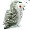 Hibou - Gris - Verre de Murano d'origine OMG