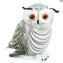 Hibou - Gris - Verre de Murano d'origine OMG