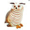 Owl - Brown - Original Murano Glass OMG