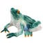 美妙的青蛙雕塑 - 深綠色 - 原版穆拉諾玻璃 OMG