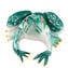 素晴らしいカエルの彫刻 - ダークグリーン - オリジナルムラノガラス OMG