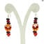 Boucles d'oreilles Éthiopie - Verre de Murano original OMG