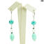 long Earrings - Lilly beads - Original Murano Glass OMG