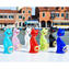 Chat multicolore avec or - 1 pièce - Verre de Murano original OMG